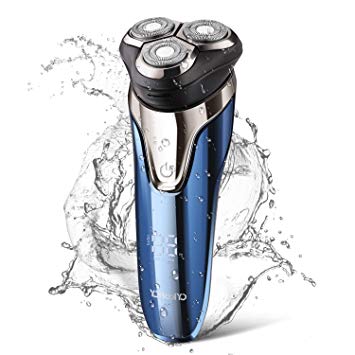 YOHOOLYO Electric Razor for Men Electric Shaver Men’s Rotary Shaver Razor Wet and Dry IPX7 Waterproof with Pop-Up Trimmer USB Rechargeable
