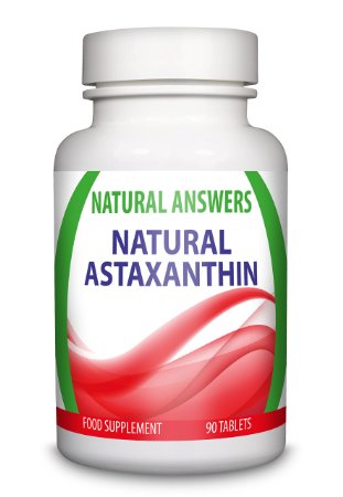 100% Natural & Pure Astaxanthin 15mg by Natural Answers - High Strength 90 Tablets - 3 Month Supply - Super Antioxidant Tablets - Food Supplement Suitable for Vegans & Vegetarians - UK Manufactured