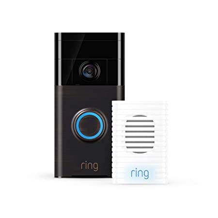 Ring Video Doorbell (Venetian Bronze) with Ring Chime