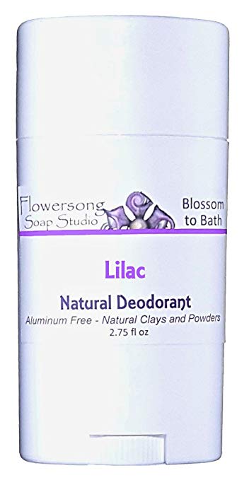 Flowersong Lilac Natural Deodorant - Aluminum Free