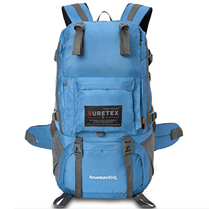 Suretex Hiking Daypacks Hiking Bakpack 40Liter45Liter Shoulder Bag Outdoor Camping Backpack Backpacking Packs For Unisex