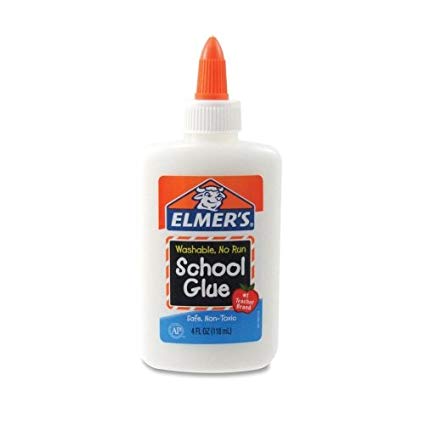 Wholesale CASE of 25 - Elmer's No-run Formula Washable School Glue-School Glue, Washable/Nontoxic, 1-1/4 oz., Dries Clear