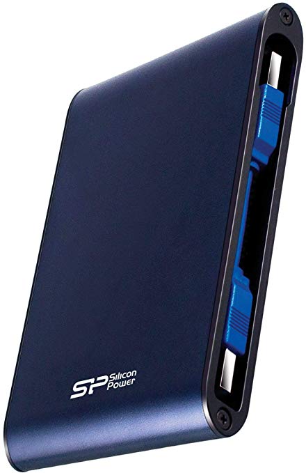 Silicon Power 1TB Rugged Portable External Hard Drive Armor A80, Waterproof USB 3.0 for PC, Mac, Xbox and PS4, Blue