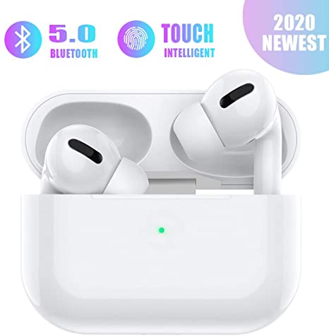 Wireless Headphones Bluetooth Earbuds with Charging Case Noise Cancelling 3D Stereo Headphones Built in Mic in Ear Ear Buds Pop-ups Auto Pairing Headphones for iPhone/Samsung/Apple AirPods Pro