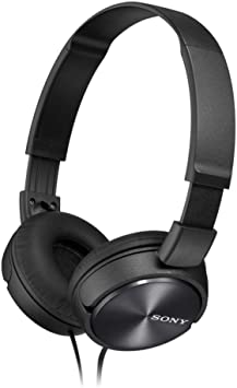 Sony MDR-ZX310-BLACK Wired Headphones with Lightweight Adjustable Headband and Swivel Earcups