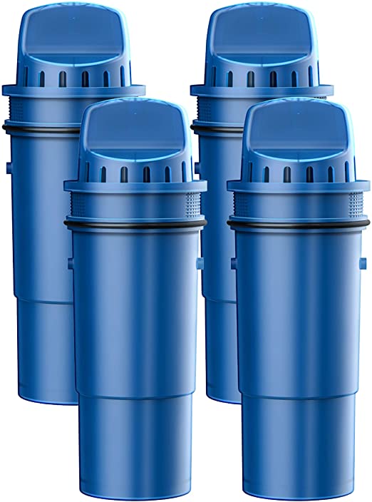 FilterLogic NSF Certified CRF-950Z Pitcher Water Filter, Replacement for Pur Pitchers and Dispensers PPT700W, CR-1100C, DS-1800Z and PPF951K, PPF900Z Water filter (Pack of 4)