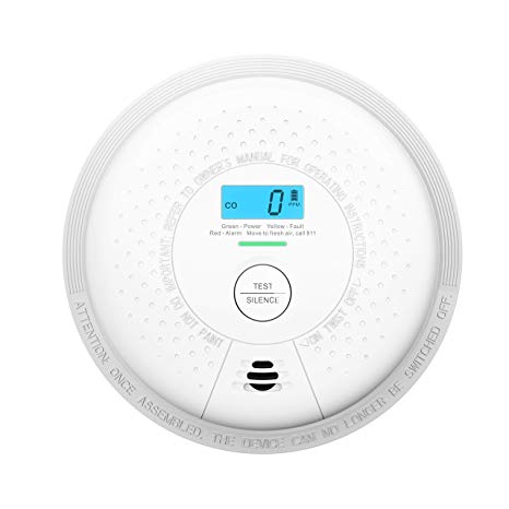 X-SENSE Carbon Monoxide Alarm Detector ETL Listed, 10-Year Sealed Battery Operated, CO Alarm Detector with Digital Display & Silence Button, Easy Installation, Auto-Check, CD01