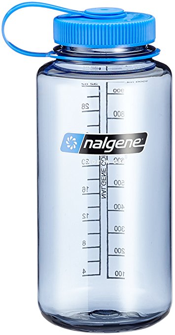 Nalgene Tritan Silo Wide Mouth Bottle, Gray, 48-Ounce