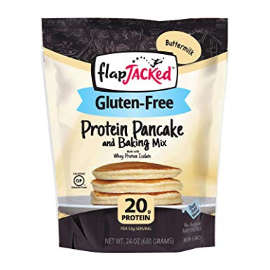FlapJacked Protein Pancake & Baking Mix, Gluten-Free Buttermilk, 24oz