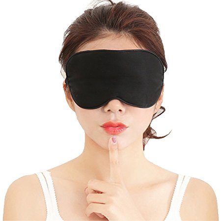 Eye Mask,Sleep Mask, Silk Eye Sleeping Mask for Sleep with Adjustable Strap, Skin-Friendly Super-Smooth Sleeping Mask, blindfold Blocks Light