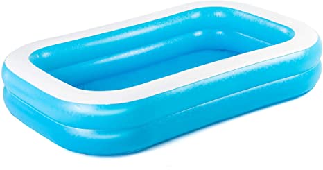 Bestway 54006 Family Rectangular Inflatable Pool, 262 x 175 x 51 cm, Blue/White
