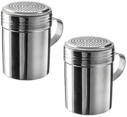 10 oz Stainless Steel Dredge with Handle (Pack of 2)