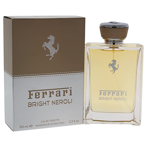 Ferrari Eau de Toilette Spray for Men, Bright Neroli, 3.3 Ounce