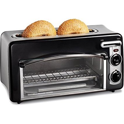 Hamilton Beach Toastation 2-in-1 2-Slice Toaster & Oven, black color /, Model:22703