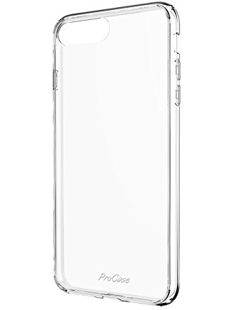 iPhone 7 Plus Case, ProCase Slim Hybrid Crystal Clear Cover Protective Case for Apple iPhone 7 Plus 5.5 Inch -Clear