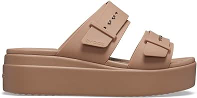 Crocs Women's Brooklyn Buckle Low Wedge, Platform Sandals