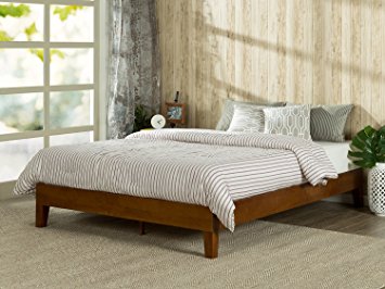 Zinus 12 Inch Deluxe Solid Wood Platform Bed / No Boxspring needed / Wood Slat Support, King