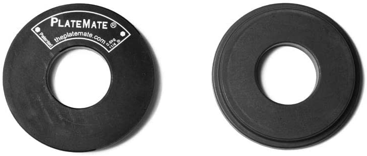 PlateMate 2-Pcs Magnetic Donut 1.25-Lb Workout Microload Weight Plate Add-Ons