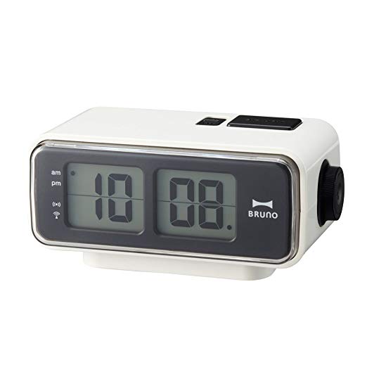 Retro Digital Flip Desk Alarm Clock White