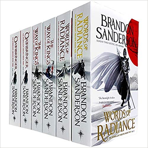 The Stormlight Archive Series 6 Books Collection Set by Brandon Sanderson (Words of Radiance Part 1 & 2, The Way of Kings Part 1 & 2 & Oathbringer Part 1 & 2)