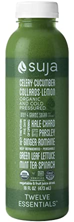 Suja Organic and Cold-Pressured Green Juice Drink, Twelve Essentials, 16 oz