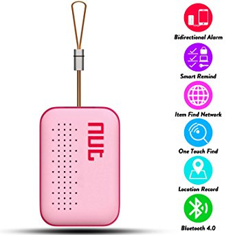 Anti-lost Alarm,TWOBIU Mini Smart Tag GPS Tracker Bluetooth Anti-lost Alarm Key Finder Locator-Pink