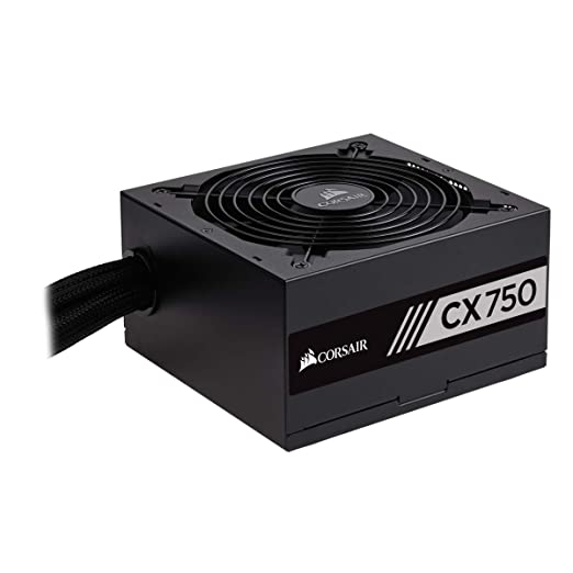 Corsair CX750M ATX/EPS Semi-Modular 80  Bronze Power Supply Unit, 750 W - Black