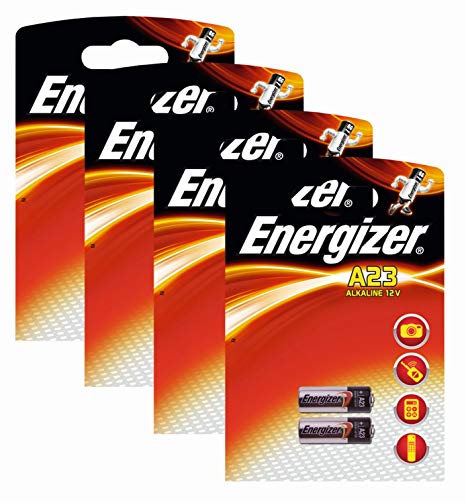 Energizer Original Alkaline Batteries A23 (12 Volts, 4 Packs of 2)