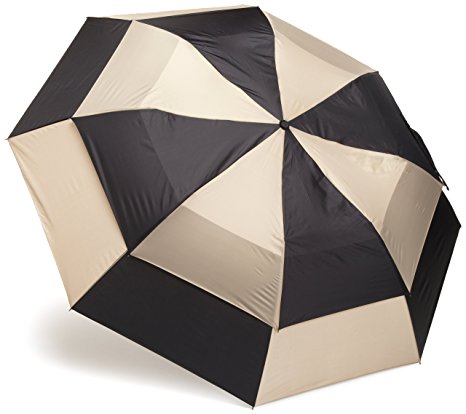 Totes Blue Line Golf-Size Vented Canopy Compact Umbrella