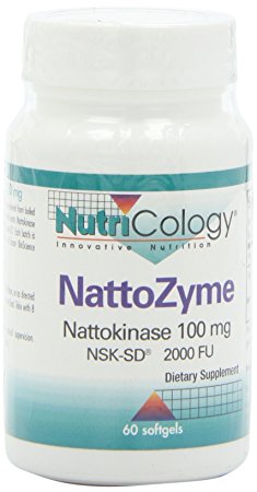 Nutricology Nattozyme, Nattokinase 100 Mg,,  NSK-SD 2000 FU,  60 Softgels