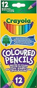 CRAYOLA Colouring Pencils - Assorted Colours (Pack of 12) | A Must-Have for All Kids Arts & Crafts Sets | Ideal for Kids Aged 3