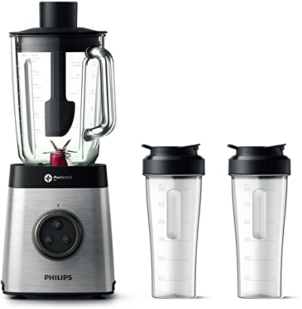 Philips HR3655/01 Jug Blenders, 1400 W, 1.8 liters, Metallic