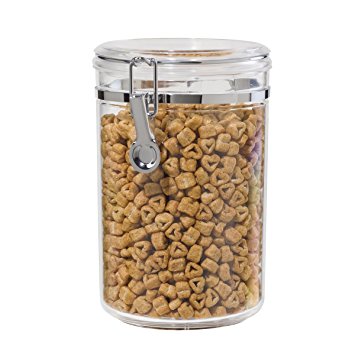 Oggi 59-Ounce Clear Acrylic Canister with Locking Clamp