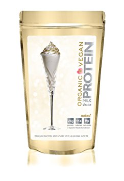 NEW Vegan Organic Protein Powder Naked (Unflavored) - Protein Milkshake - 1.06 Pound