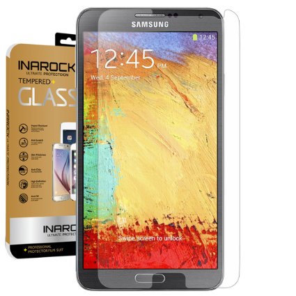 SamSung Note 3 Glass Screen Protector, InaRock 0.26mm 9H Tempered Glass Screen Protector for Samsung Galaxy Note 3