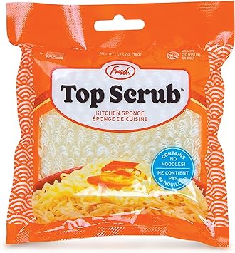 Genuine Fred Top Scrub - Ramen Sponge, Multicolored