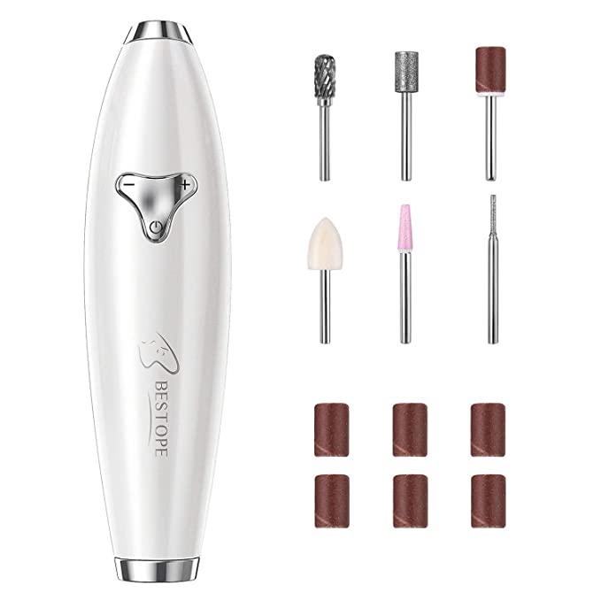 Electric Nail Drill BESTOPE【2020】New Design USB Manicure Pedicure Kit Professional Efile Nail Machine for Acrylic Nails, Gel Nail Care Polisher Shape Tools Portable Design for Home Travel Salon