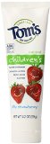 Toms of Maine Anticavity Fluoride Childrens Toothpaste Silly Strawberry 42-Ounce 3 Piece