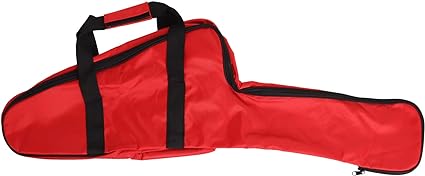 Poweka Chainsaw Bag Carrying Case 𝑾𝒂𝒕𝒆𝒓𝒑𝒓𝒐𝒐𝒇 Holder Fit for Stihl Husqvarna 12''/14''/16'' Oxford Cloth Chainsaw Storage Bag(Red)