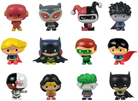 DC Comics Chibi Figures - 20 pieces - Includes Batman, Superman, Wonder Woman and more
