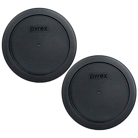 Pyrex 7201-PC Round 4 Cup Storage Lid for Glass Bowls (2, Black)