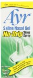 Ayr Saline Nasal Gel No-drip Sinus Spray With Soothing Aloe Vera 075 Ounce Spray Bottle