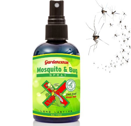 Mosquito Repellent Spray - All Organic Insect Deterrent - Repel Mosquitoes and Bugs Naturally - Most Effective Ingredients Safe for Kids and Adults - Satisfaction is Guaranteed