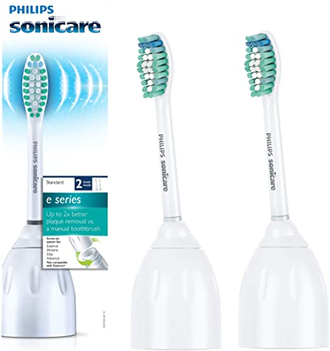 Philips Sonicare E-Series replacement toothbrush heads, HX7022/66, 2-pack