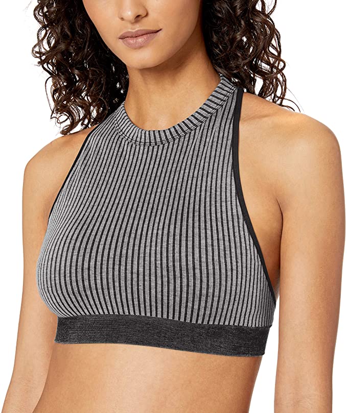 Amazon Brand - Mae Women's Seamless Hi Neck Open Back Bralette