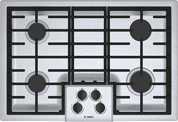 Bosch 500 Series 30" Stainless Steel 4 Burner Gas Cooktop