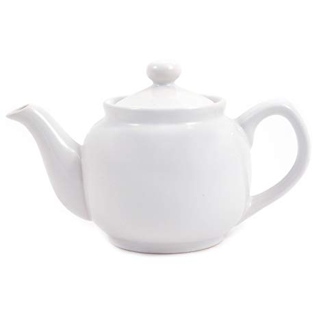White Classic 2 Cup Ceramic Teapot