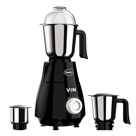 (Refurbished) Pigeon by Stovekraft VIN 750 W Mixer Grinder with 3 Multipurpose Jar for (Juicing, Chutney Making, Dry Grinding, Wet Grinding and Mincing)