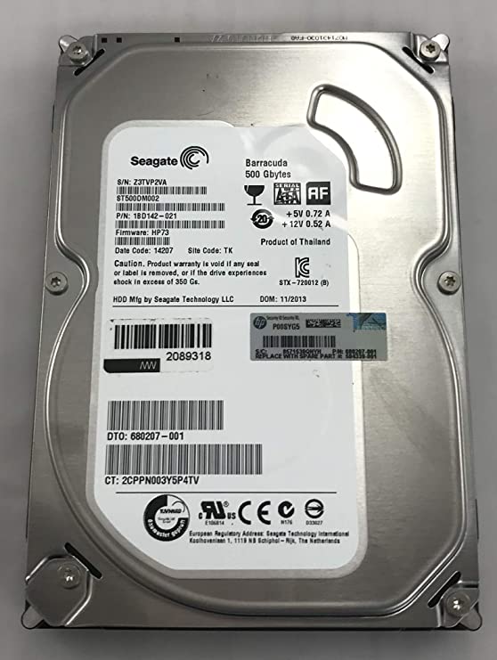 SEAGATE ST500DM002 Barracuda 7200.12 500GB 7200 RPM 16MB cache SATA 6.0Gb/s 3.5 internal hard drive (Bare Drive) Bare Drive