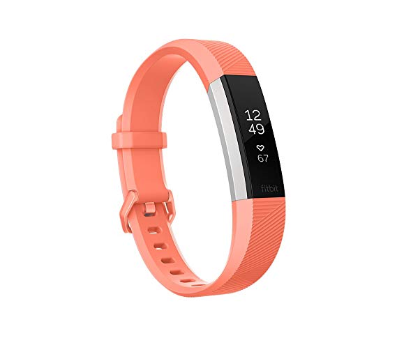 Fitbit Alta HR Monitor, Coral, Large